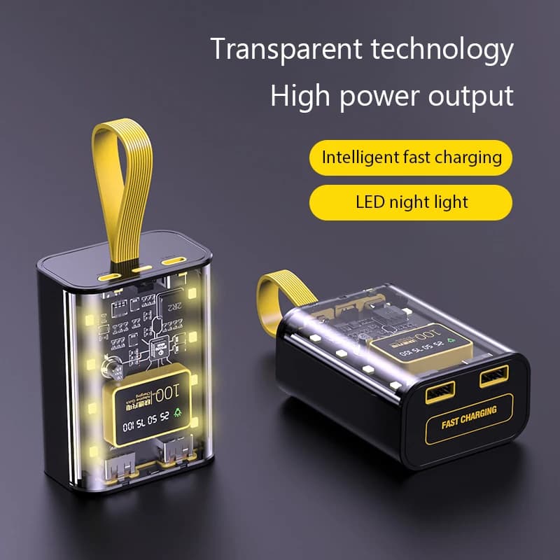 Kit 3x18650 Caixa de Carregador DIY - Power Bank com LED Noturna