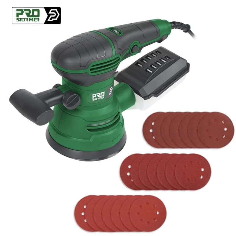 PROSTORMER Lixadeira Orbital 650W - 7 Velocidades 125mm