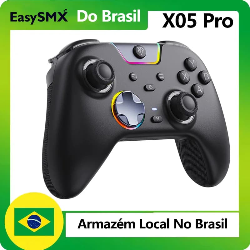 EasySMX Controle Sem Fio X05 Pro com Botões Silenciosos