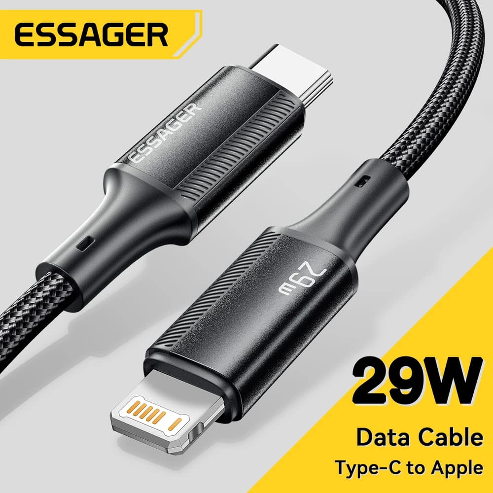 Essager Cabo USB-C 20W para iPhone, iPad e MacBook – Rápido