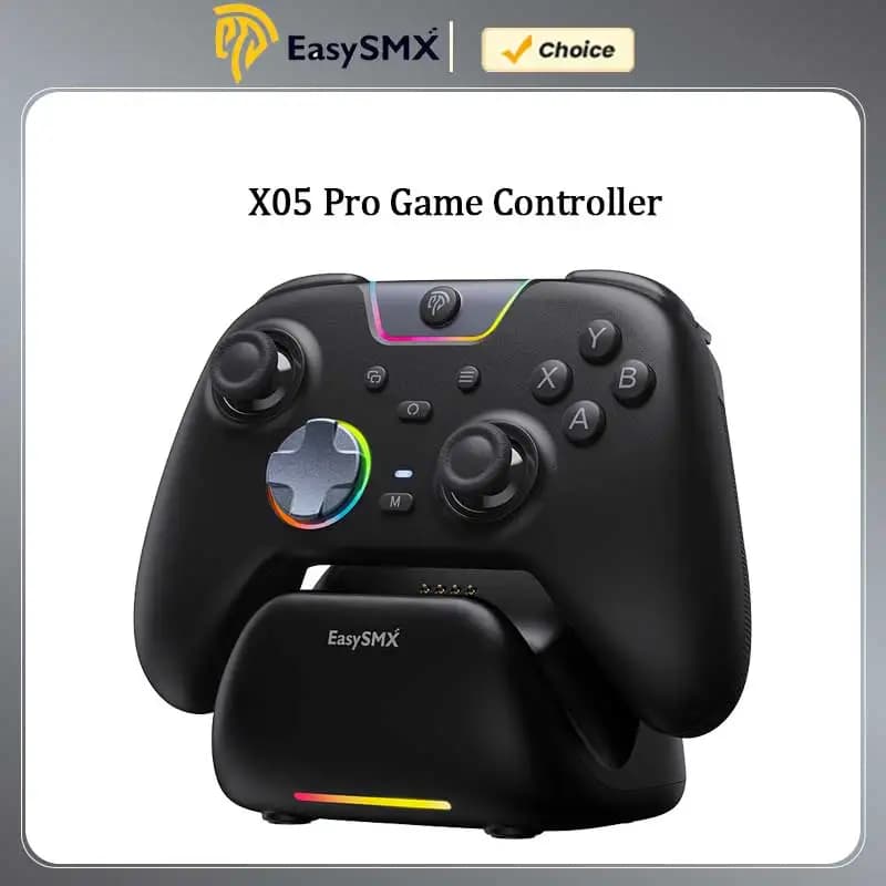 EasySMX Controle de Jogo Sem Fio X05 Pro com Base de Carregamento