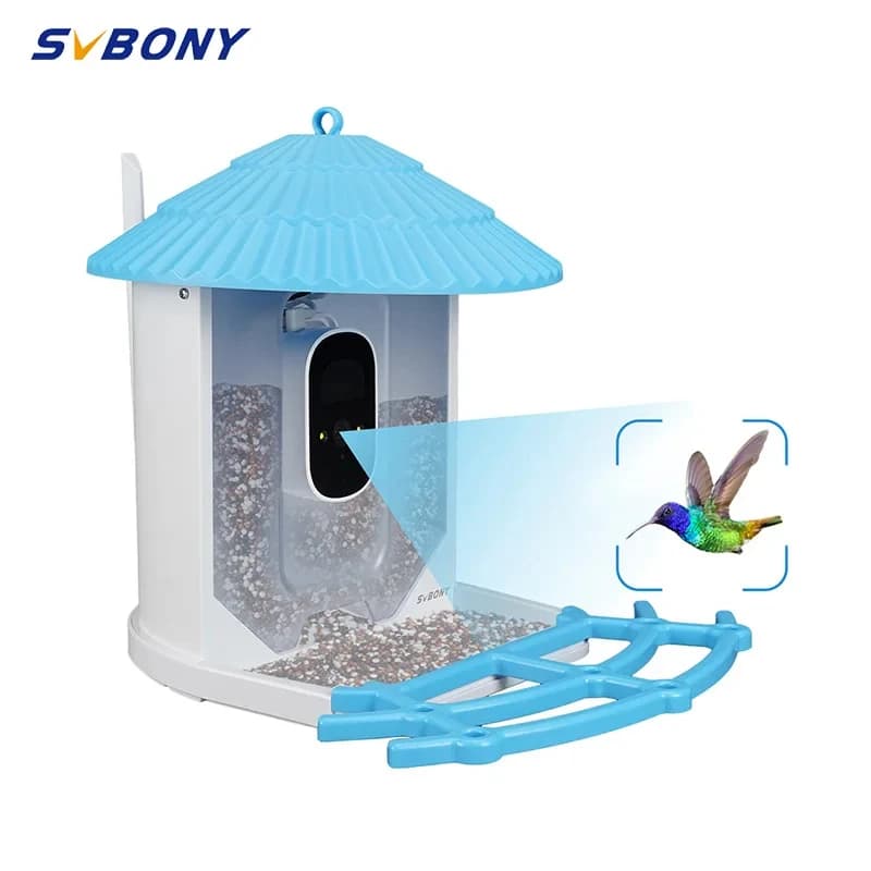 SVBONY Alimentador Inteligente com Câmera 1080P e WiFi