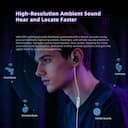 KZ Phantom HiFi - Fone de Ouvido Gamer com Fio e Microfone — miniatura