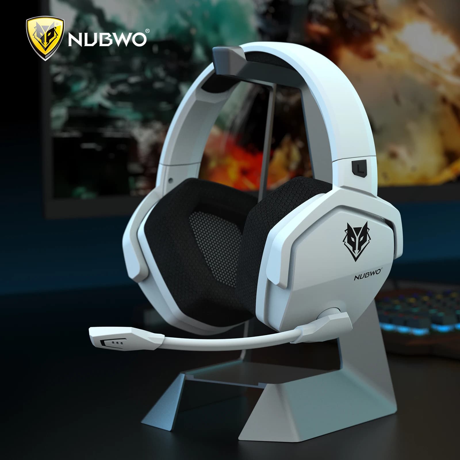 NUBWO G06 Fone Sem Fio para Jogos – Bluetooth 5.3 e Microfone