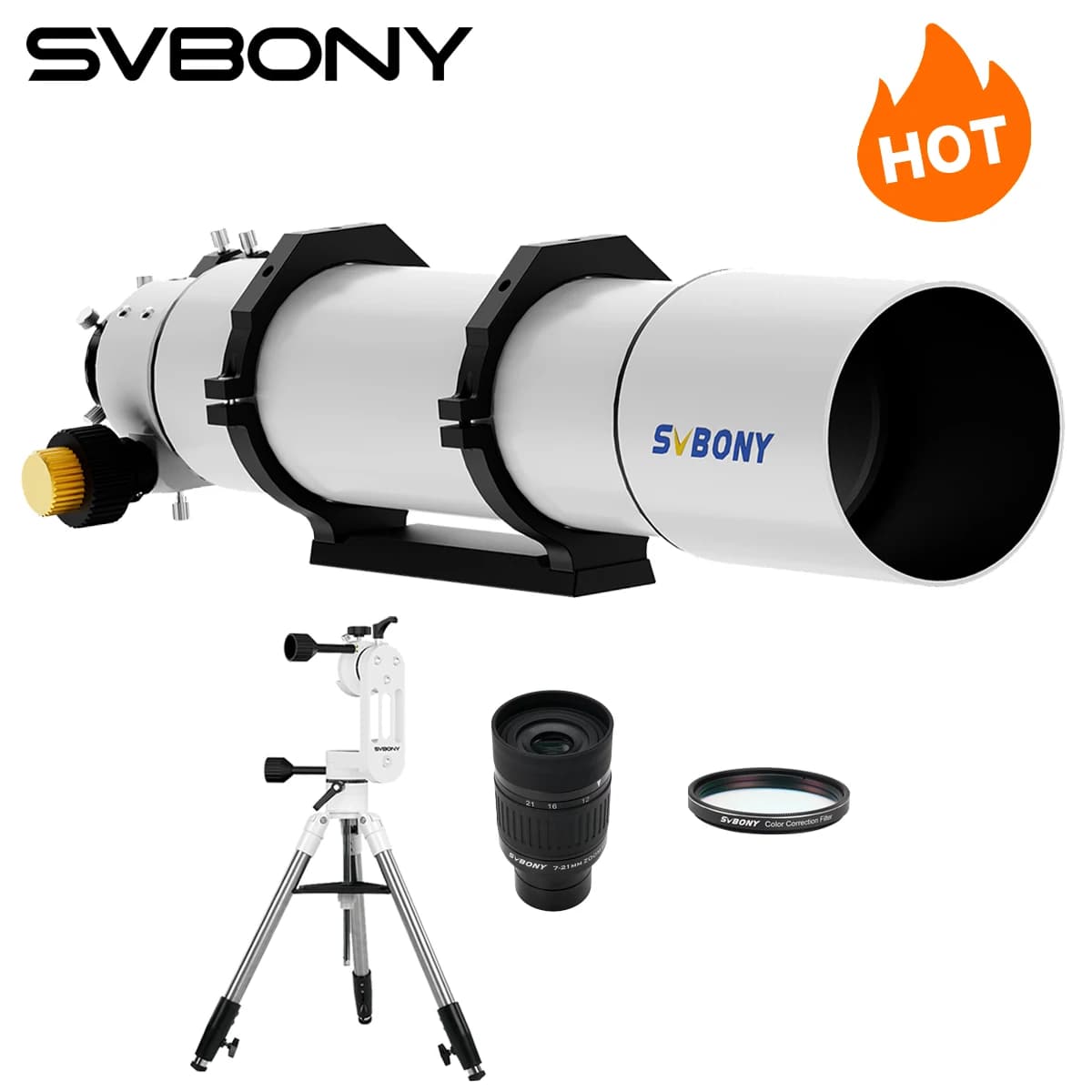 SVBONY Telescópio Astronômico SV48P 102mm Profissional