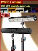 Barra de Luz LED Magnética Recarregável USB - 3 Modos, IP66 — miniatura