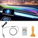 KALADA LED Interior Carro - Controle App, Luz RGB USB — miniatura