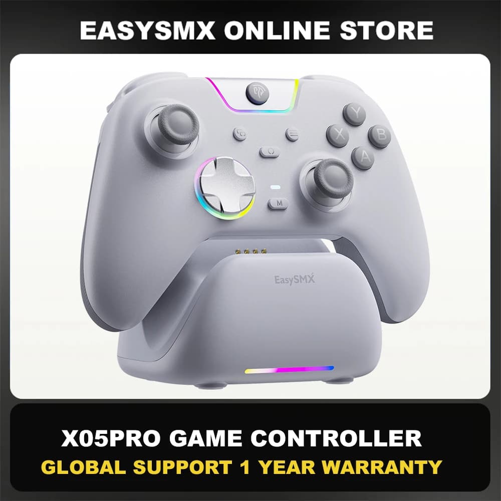 EasySMX Controle Sem Fio X05Pro com Dock – PC, Mobile e TV