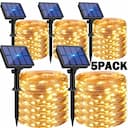 Luzes de Natal LED Solares – Pacotes 1 a 5, 8 Modos, Impermeáveis — miniatura