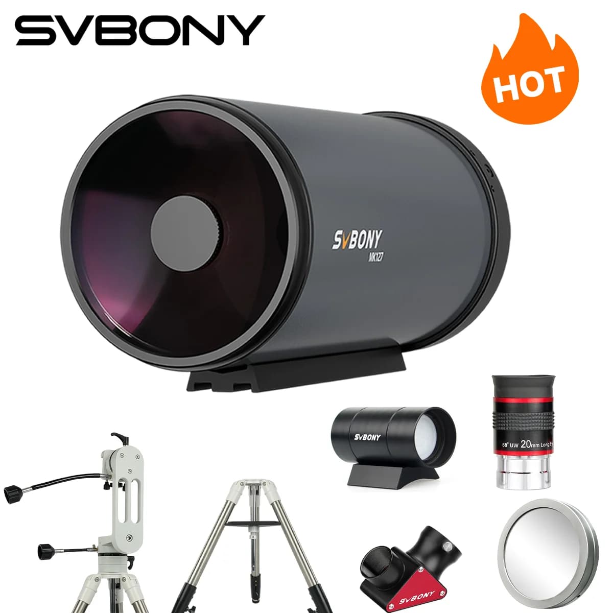 SVBONY MK127: Telescópio para Eclipse Solar com Filtro