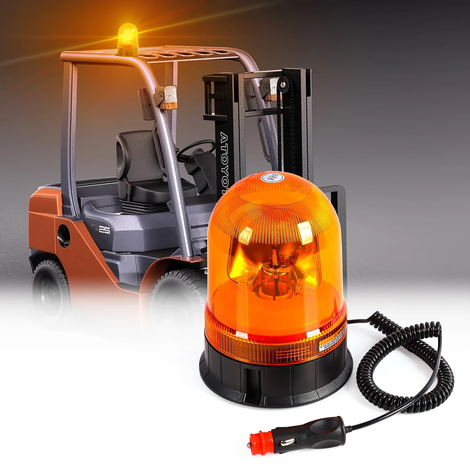 MAGIC COLORM Luz Estroboscópica Magnética 12V 24V Âmbar