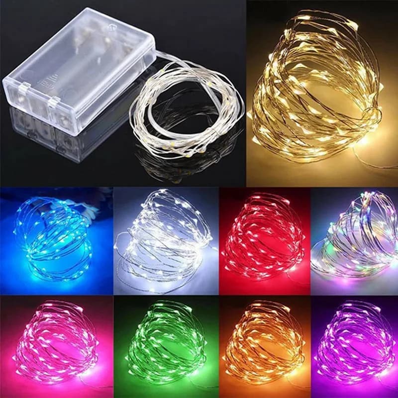 LED String Light Fio de Cobre – Iluminação decorativa 5m