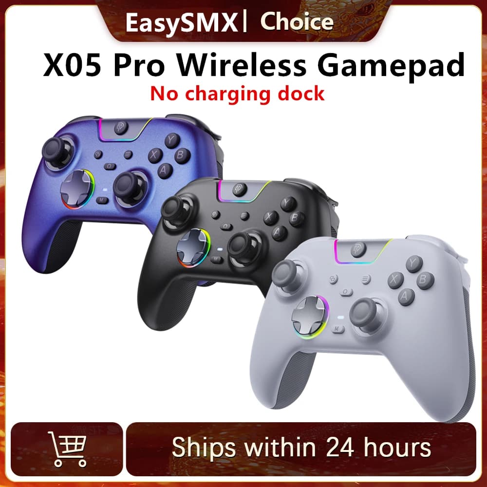 EasySMX X05 Pro - Controle Sem Fio para PC, Switch, Celular e TV