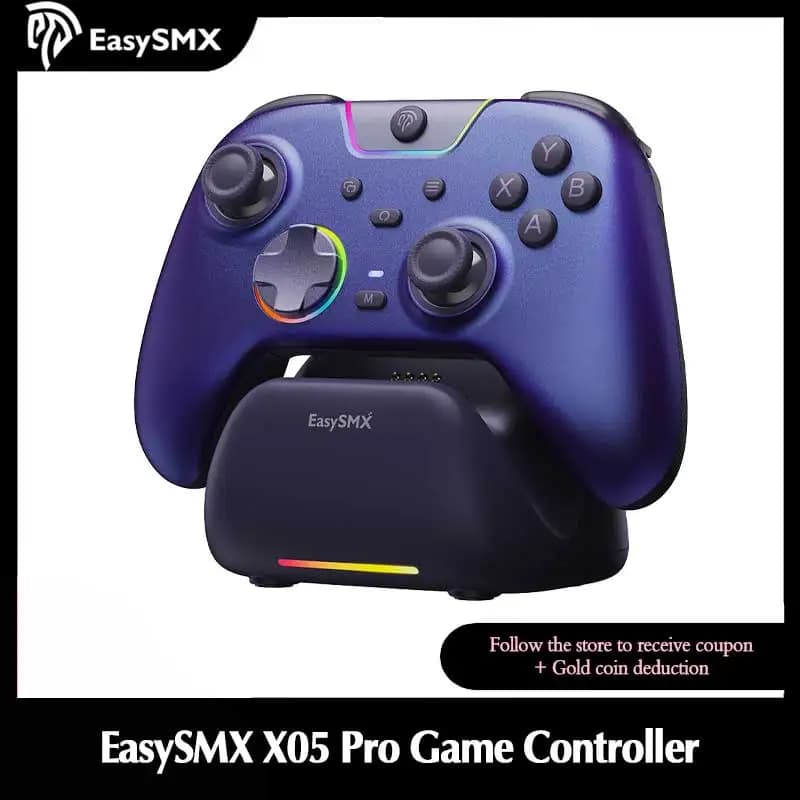EasySMX Controle de Jogo X05 Pro com Botão Silencioso e Vibração