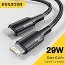 Essager Cabo USB‑C 29W para iPhone, iPad e MacBook – R$13,91 — miniatura