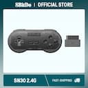 8bitdo Gamepad sem fio SN30 2.4G para SNES/SFC — miniatura