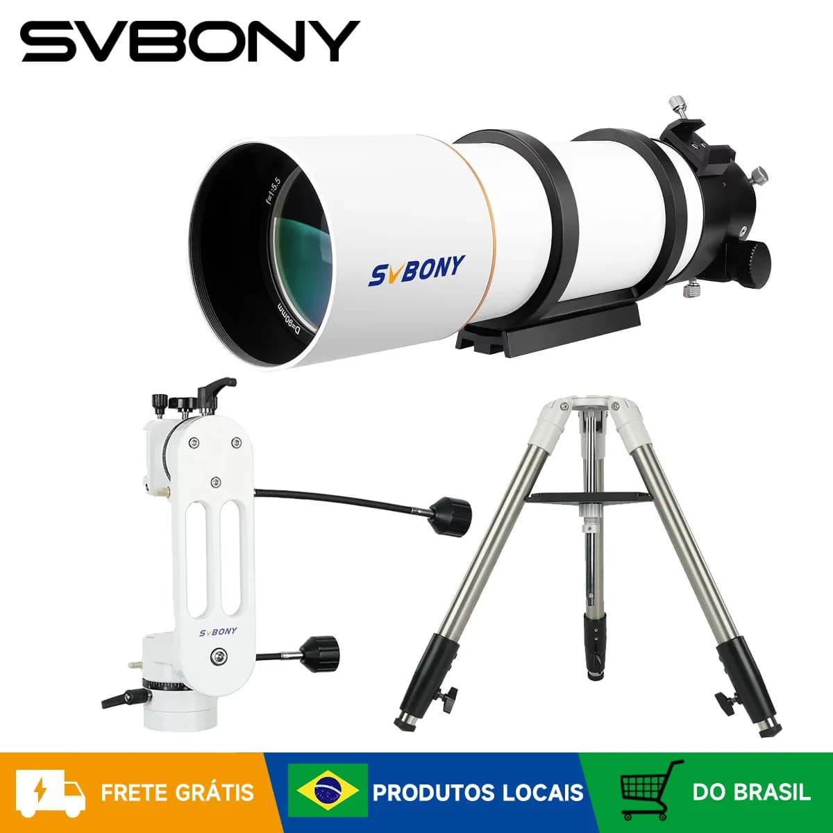 SVBONY Suporte Telescópio 90mm 102mm com Tripé Alumínio