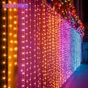 Luzes de Cortina LED USB 8 Modos - Decoração Natalina — miniatura