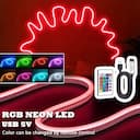 Fita de LED Neon USB Flexível 5V com Mudança de Cor – R$20,13 — miniatura