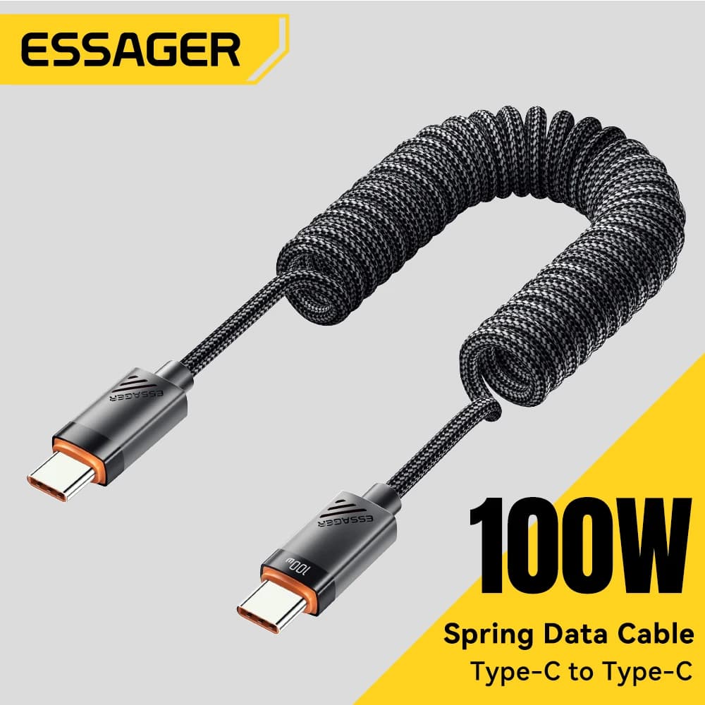 Essager Cabo USB-C 100W PD Tipo C - Carregamento Rápido