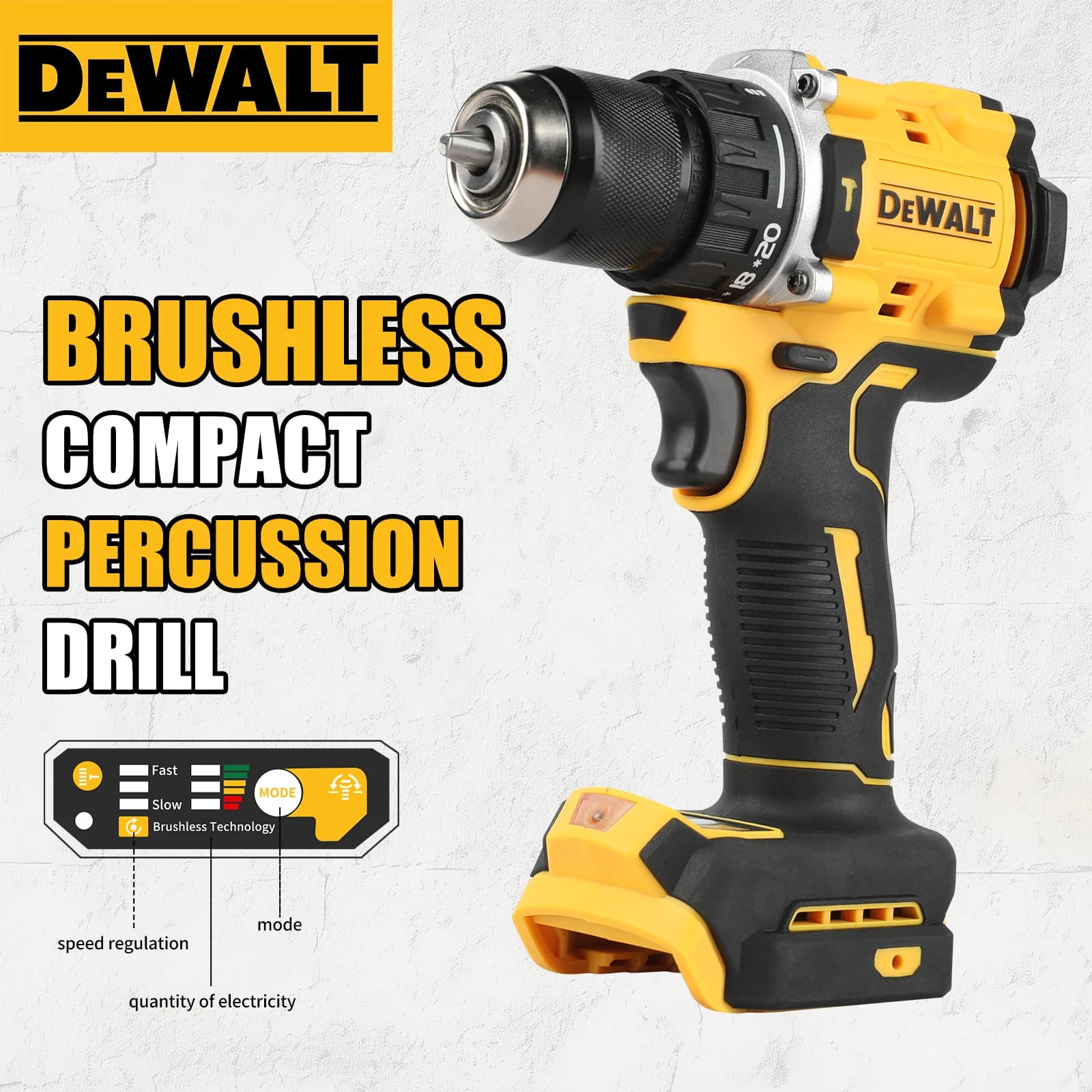 DEWALT DCD805 20V Furadeira e Chave de Fenda Sem Fio