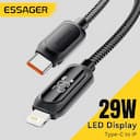 Essager Cabo USB-C com Display Digital 29W PD para iPhone — miniatura
