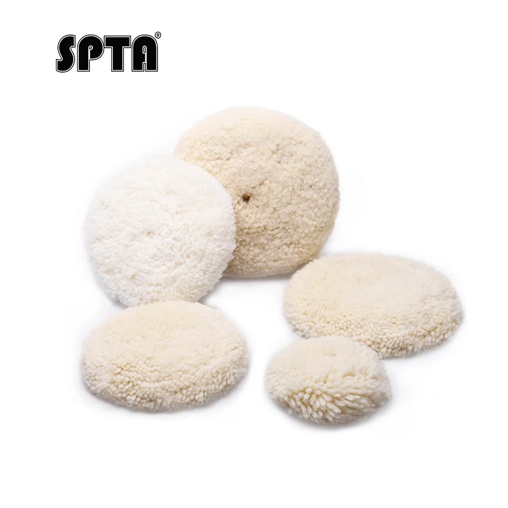 SPTA Almofada de Polimento Lã Natural com Velcro
