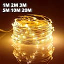 Luzes de Fada LED USB - Guirlanda 200 LEDs para Natal e Festas — miniatura