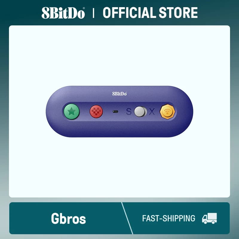 8bitdo Adaptador Sem Fio para NES, SNES, Wii, Switch e GameCube