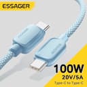 Essager Cabo USB-C 100W 5A PD – Carregamento Rápido — miniatura