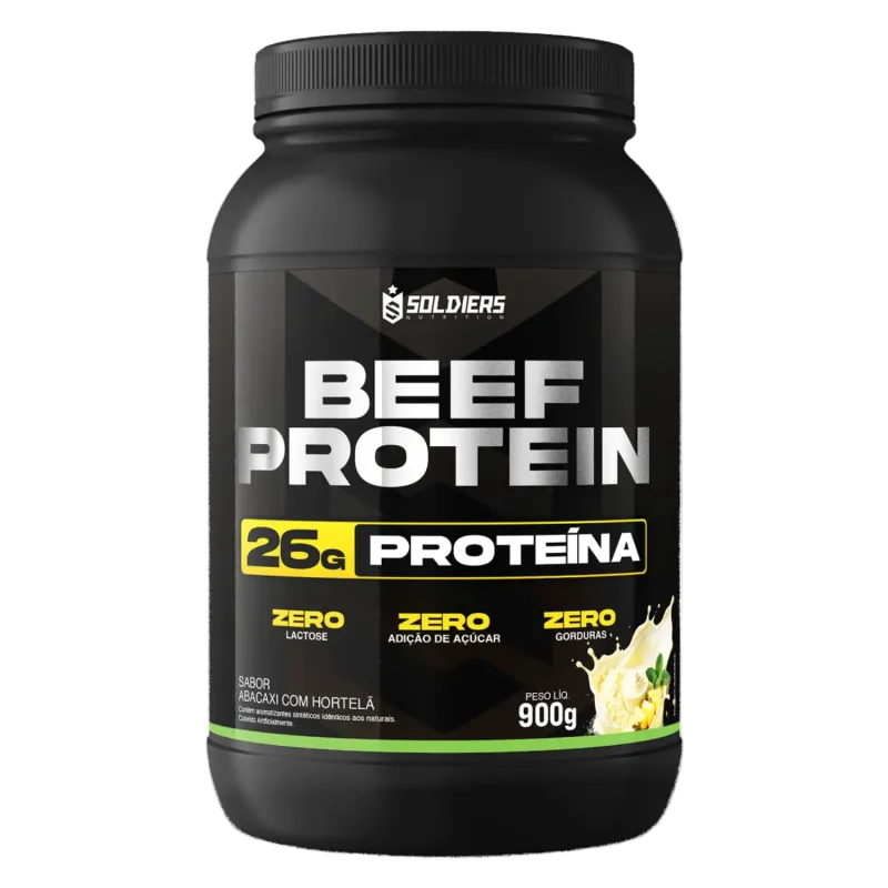 15% OFF Beef Protein Suplemento Alimentar de Proteínas em Pó Soldiers Nutrition Sabor