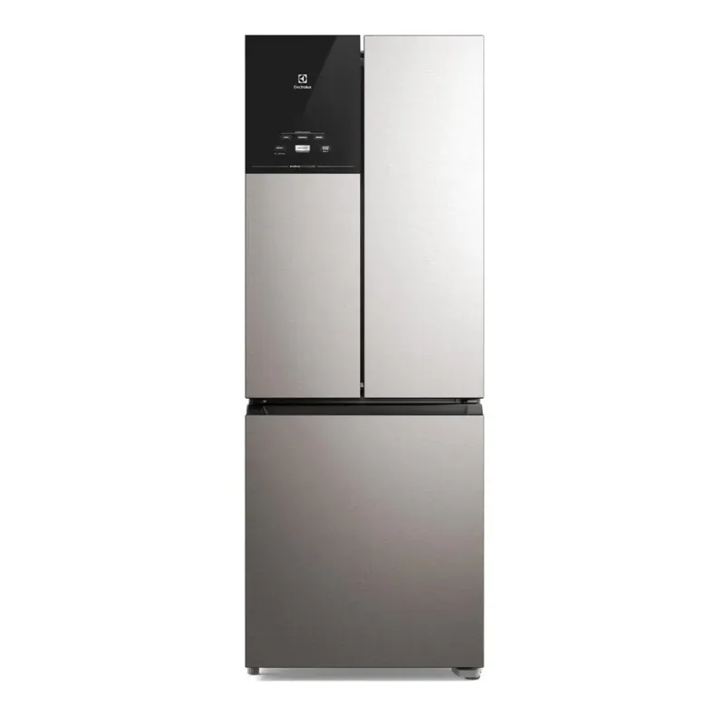 5% OFF no Refrigerador French Door Electrolux Frost Free 484 Litros Autosense Inverter Inox Look. Desconto limitado a R$250