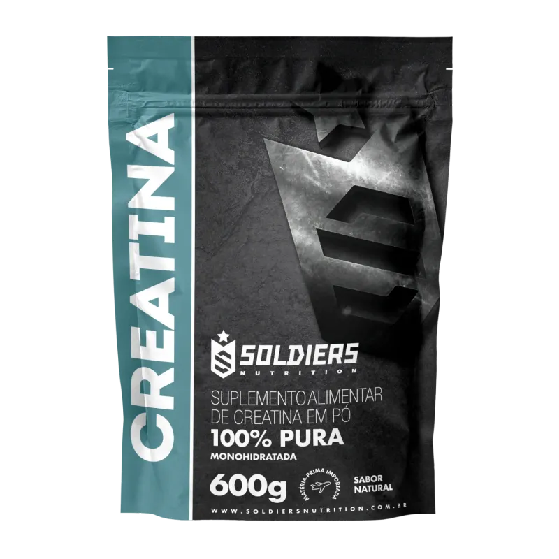 71% OFF Creatina Monohidratada 600g - 100% Pura Importada - Soldiers Nutrition