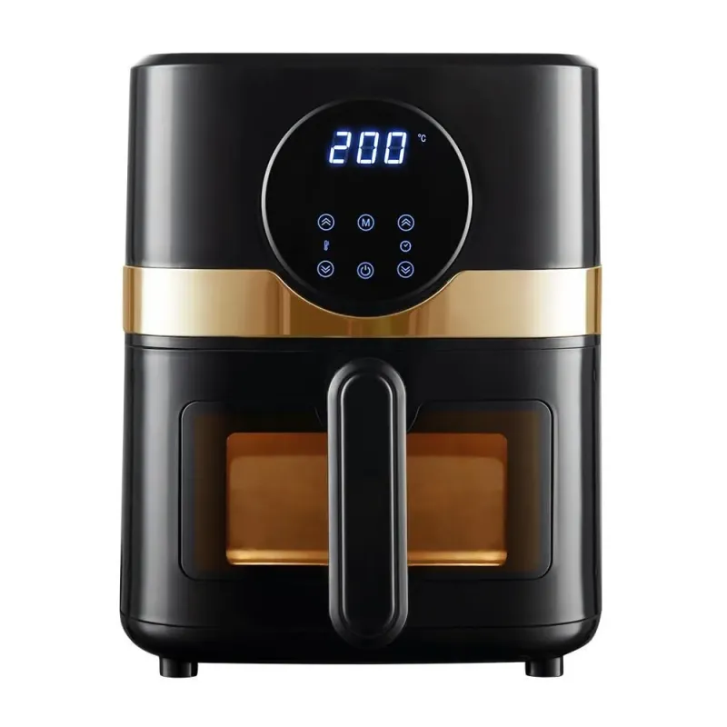 Air Fryer Fritadeira sem Óleo Digital AFEX03LJ43-BG1 4.3L 1300W Touch com 8 Funções Preto e Dourado 110V