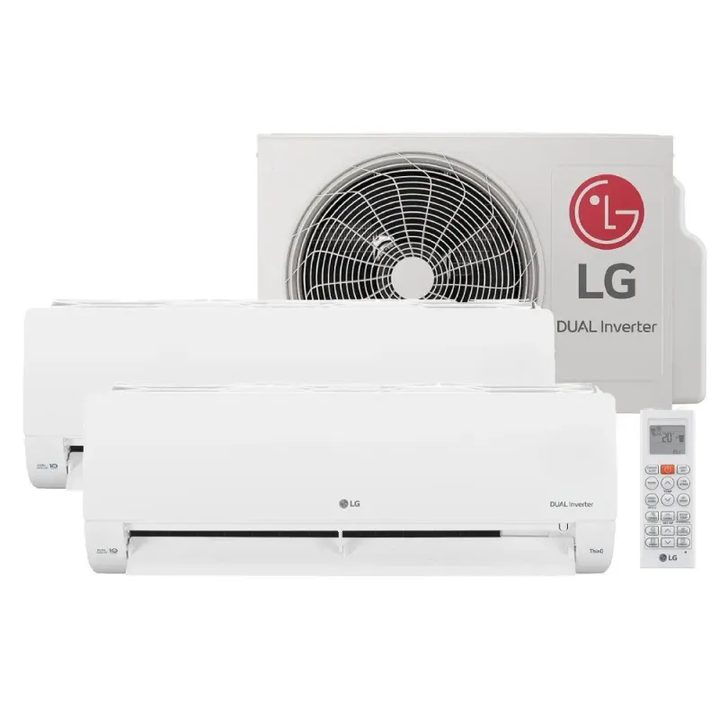 Ar-Condicionado LG Dual Inverter Voice +AI Bi-Split 16.000 BTU (9.000+9.000 BTU) Frio 220V S32Q16SA181