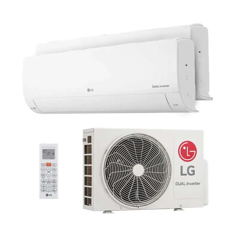 Ar Condicionado Multi Split Dual Inverter Voice R-32 LG 16.000 Btus (1 Evap 9.000 e 1 Evap 12.000) Frio