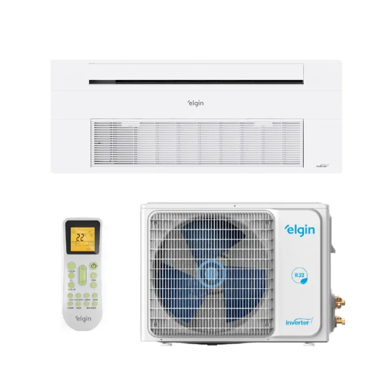 Ar Condicionado Split Cassete 1 Via - Inverter R-32 - Elgin - 12.000 BTUs - Quente/Frio - 220V Monofásico