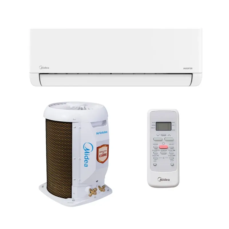 Ar Condicionado Split Hi Wall - Inverter R-32 - Lite - Midea - 22.000 BTUs - Frio - 220V Monofásico