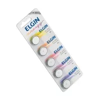 Bateria De Lítio Cr2032, Com 5 Unidades, Elgin Box - 82193