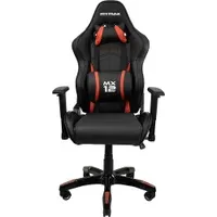 Cadeira Gamer Giratoria Mx12 Mymax, Suporta 150kg, Preto E Vermelho