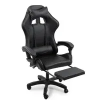 Cadeira Gamer Stillus, Ergonômica Com Apoio Para Os Pés - Preta