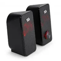 Caixa De Som Redragon Stentor Gs500 2x3w 3.5mm Preto E Led Vermelho