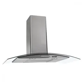Coifa de Parede Fogatti Slim Vidro Curvo Inox 80cm 220V