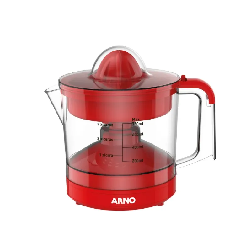 Espremedor de Frutas Arno Suco Express 40W e 750ml de Capacidade Vermelho CP32 127V