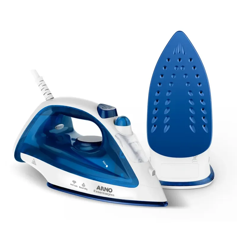 Ferro a Vapor Essentialgliss Azul com Base Antiaderente FEA1 220V