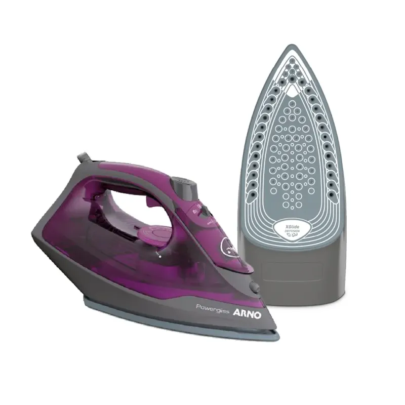 Ferro a Vapor Powergliss com Base Cerâmica Xglide, 1750W, Roxo, FPO1 220V
