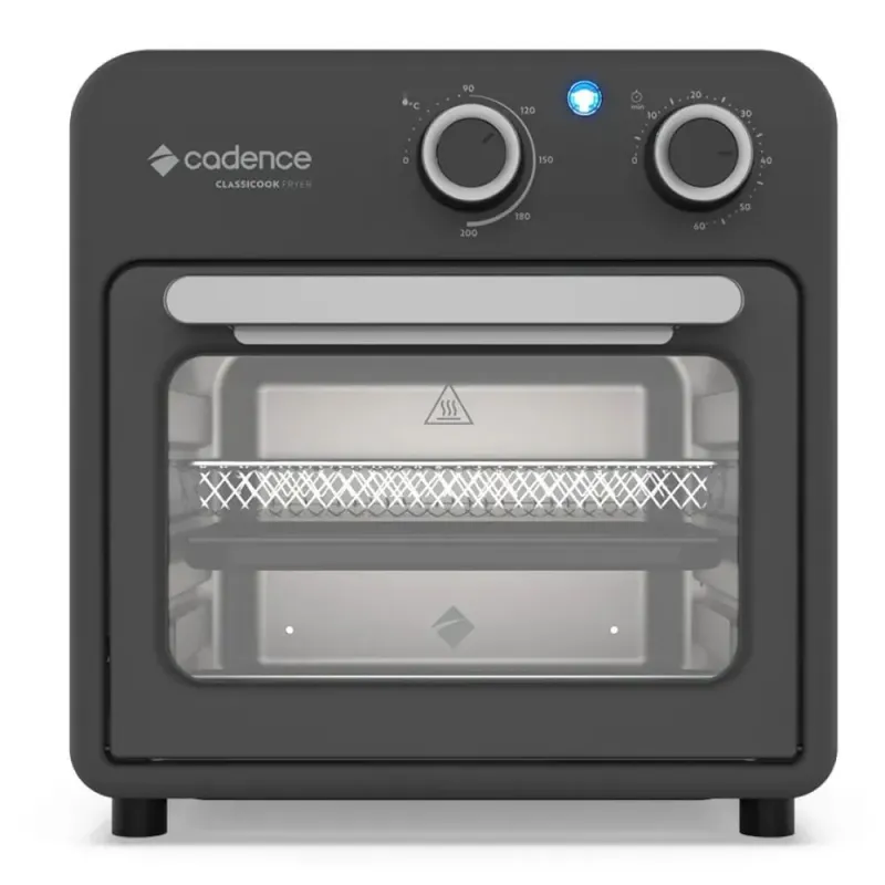 Fritadeira Elétrica Air Fryer Forno 2 em 1 Cadence Classicook Fryer FRT700-220 9L 1500W Visor Transparente 220V