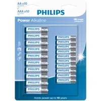 Kit De Pilhas Alcalina Aaa + Aa 10 Unidades De Cada Lr036p20bp/59