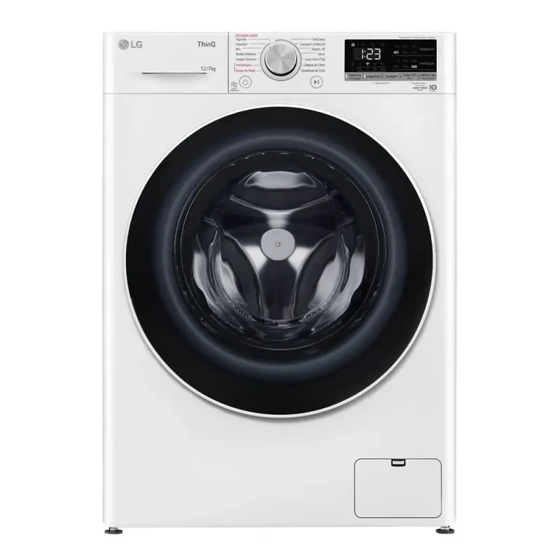 Lava e Seca LG 12Kg Smart com Inteligência Artificial AIDD Branca VC4 CV5012WC4 - 127 Volts