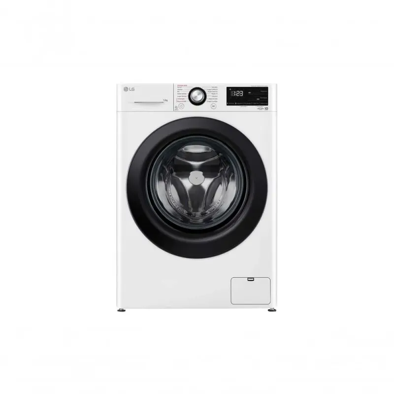Lavadora Automática LG FV3012WC5 12kg Front Load Inteligência Artificial AIDD Vapor Branco 110V